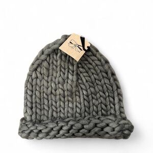 Cozy Gray Knit Beanie